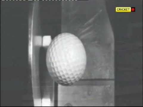 Golf Ball hitting steel super slo mo