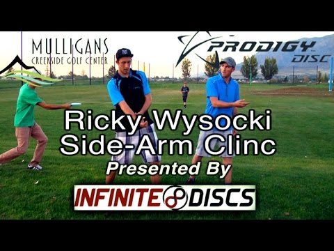 Disc Golf Side Arm Driving Technique Clinic by Ricky Wysocki