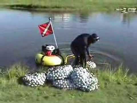 Scott Lokken Diving for Golf Balls – TPC Twin Cities