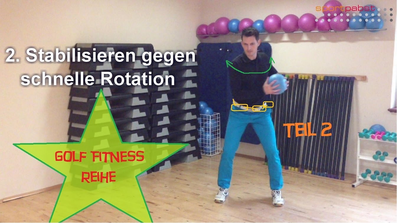 Golf Fitness: Übungen für Rotationsstabilität Teil 2