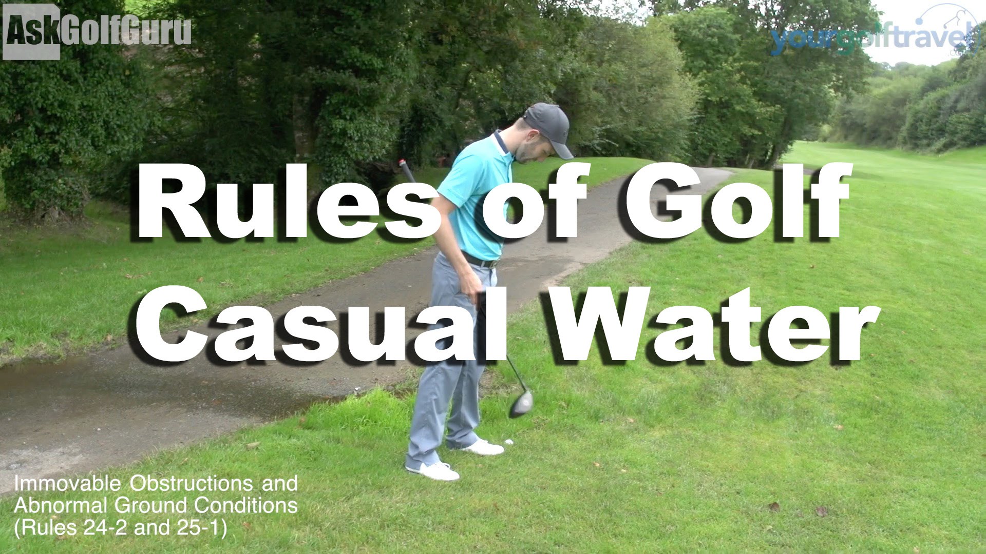 Golf Rules Casual Water Drop