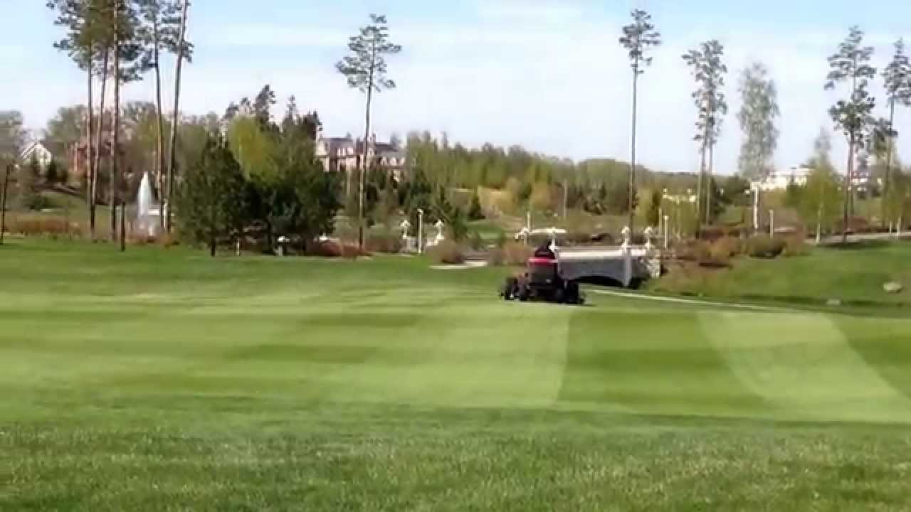 Mowing Fairways hole #16 at AE golf course. Mowed by Mr Bims. Awesome!