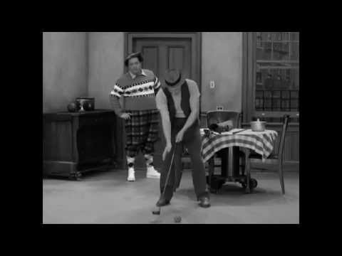 Hello, ball!   Honeymooners Golf Scene