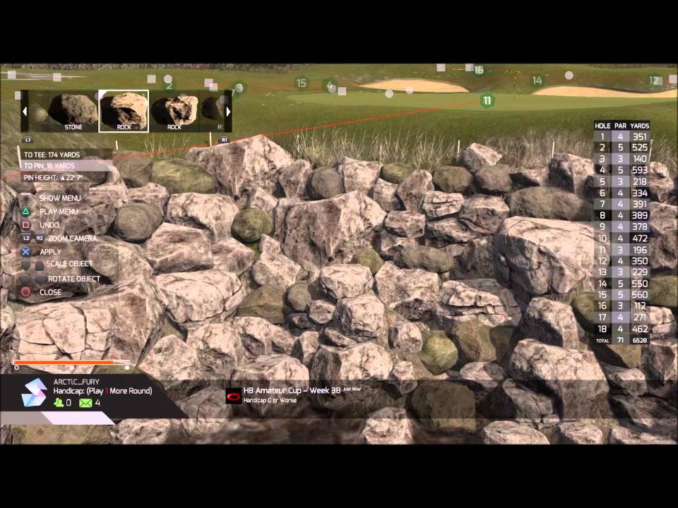 The Golf Club -Advanced rock planting