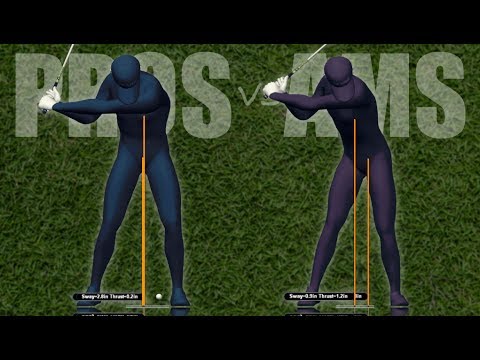 Golf Swing Lateral Motion: Pros vs Ams