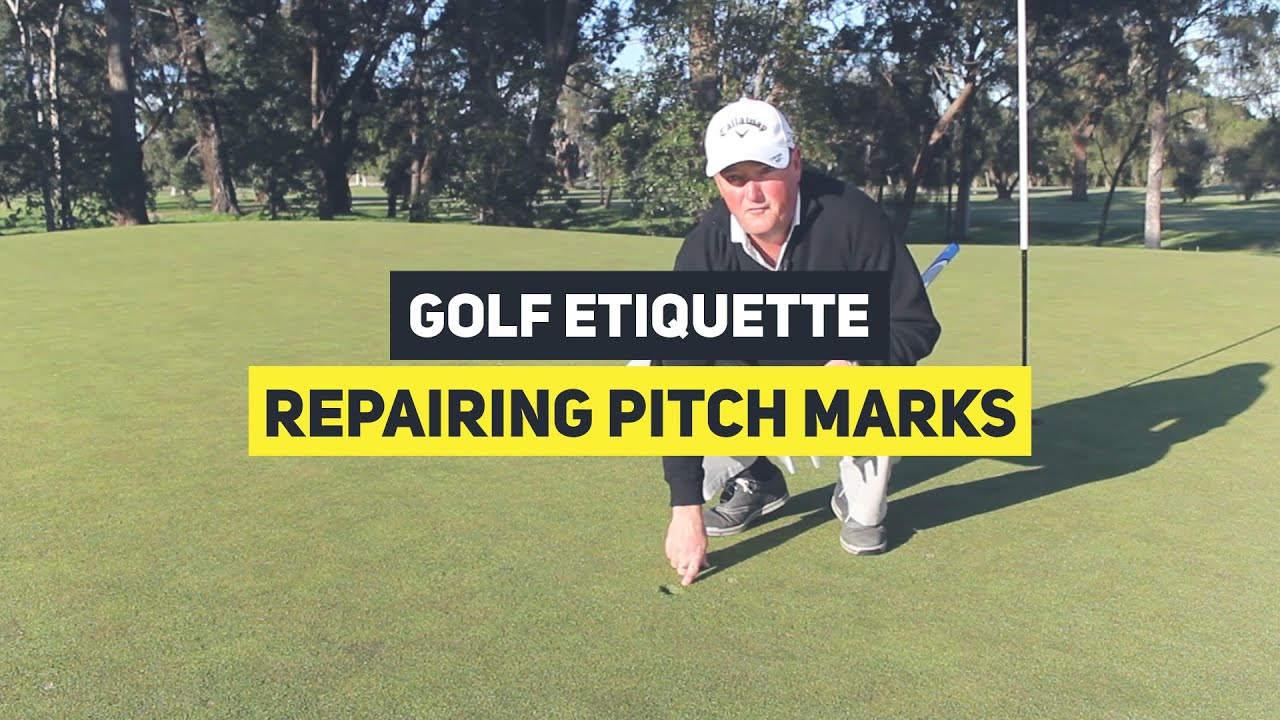 How To Repair A Pitch Mark || Golf Etiquette