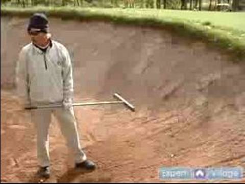 Golf Course Etiquette: Manners for On & Off the Green : Etiquette for Raking Bunkers in Golf