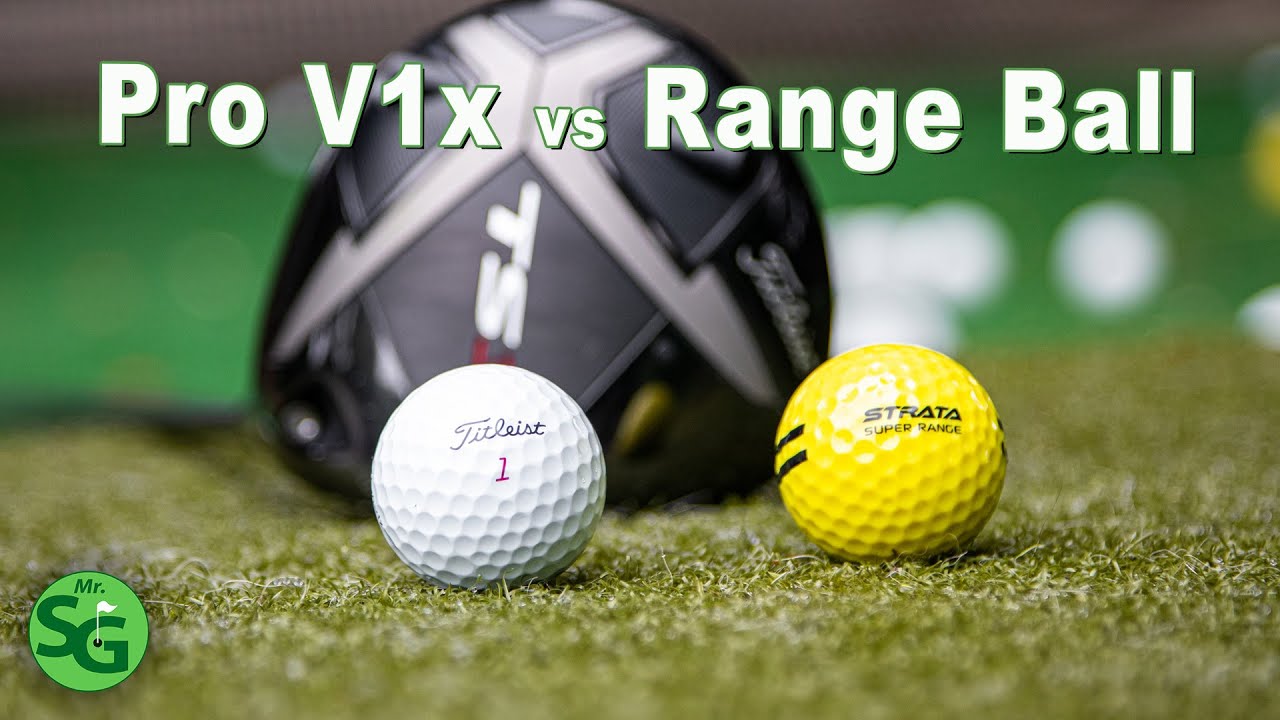 Does a High End Golf Ball Really Make a Difference? Pro V1x vs Strata Range Ball