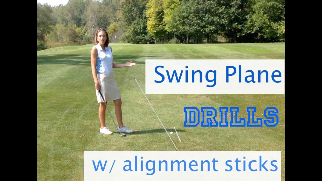 Swing Plane Drills With Alignment Sticks