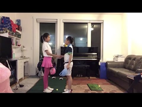 张薇薇张世杰——小姐弟演示世锦赛高尔夫礼仪 World Champion contestants, Vivian & Antony Zhang, demonstrate golf etiquette