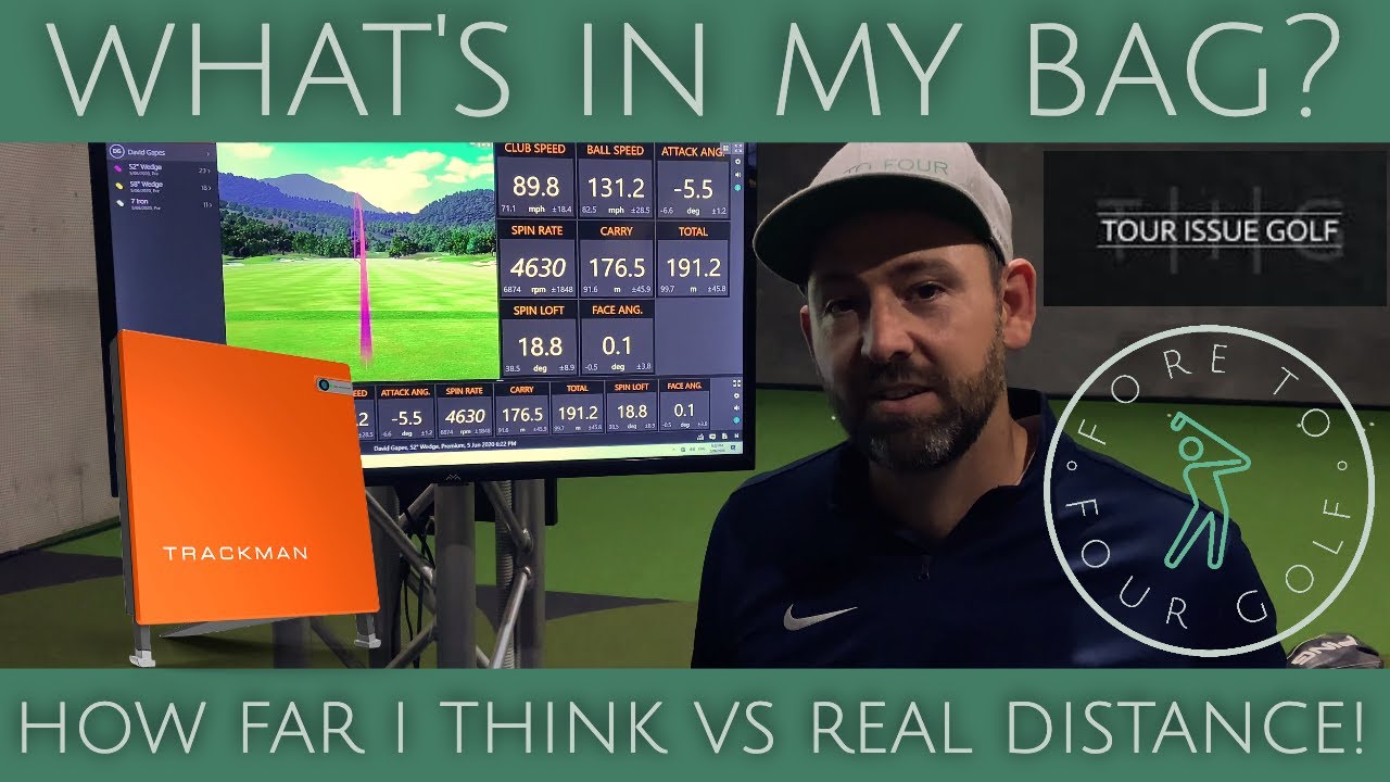 WHAT'S IN THE BAG 2020 // how far I hit my clubs on trackman at Tour Issue Golf