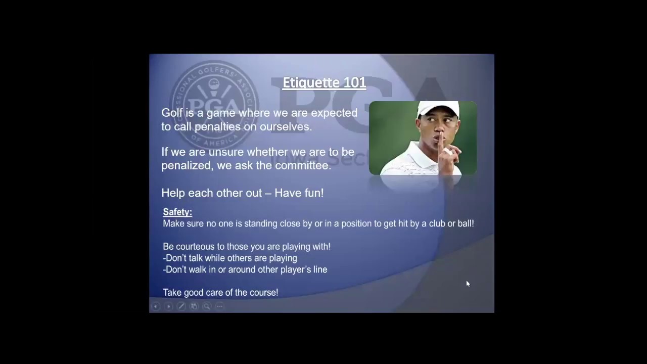 Introduction to the Rules of Golf – PowerPoint for IHSAA and IGHSAU