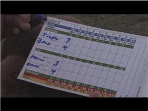 Golfing Scoring & Tips : How to Fill in a Golf Scorecard