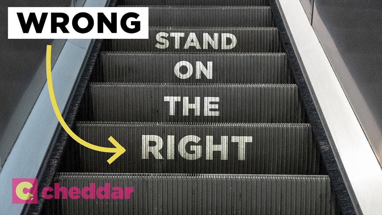 The Unseen Inefficiency of Escalator Etiquette – Cheddar Explains