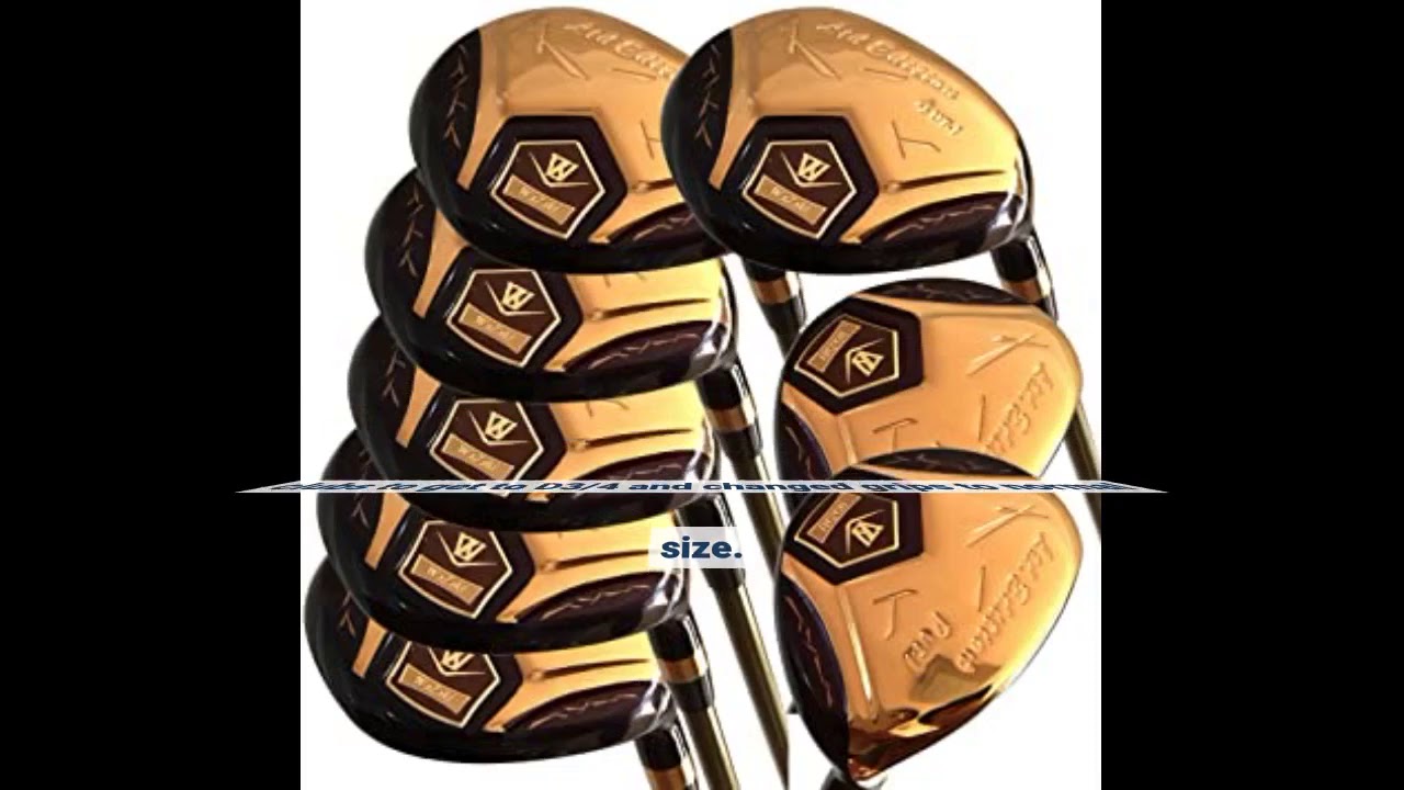 Japan WaZaki Black Oil Finish WL-IIs 4-SW Mx Steel Hybrid Irons Golf Club Set with Headcover