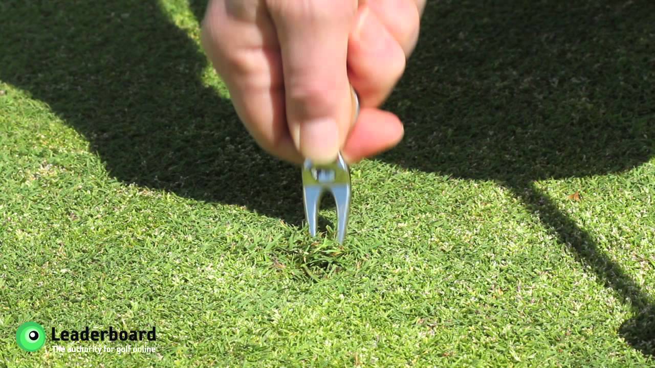 Golf Rules: Repairing your pitch marks correctly