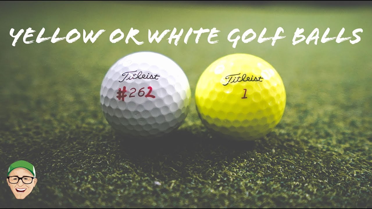 YELLOW OR WHITE GOLF BALLS