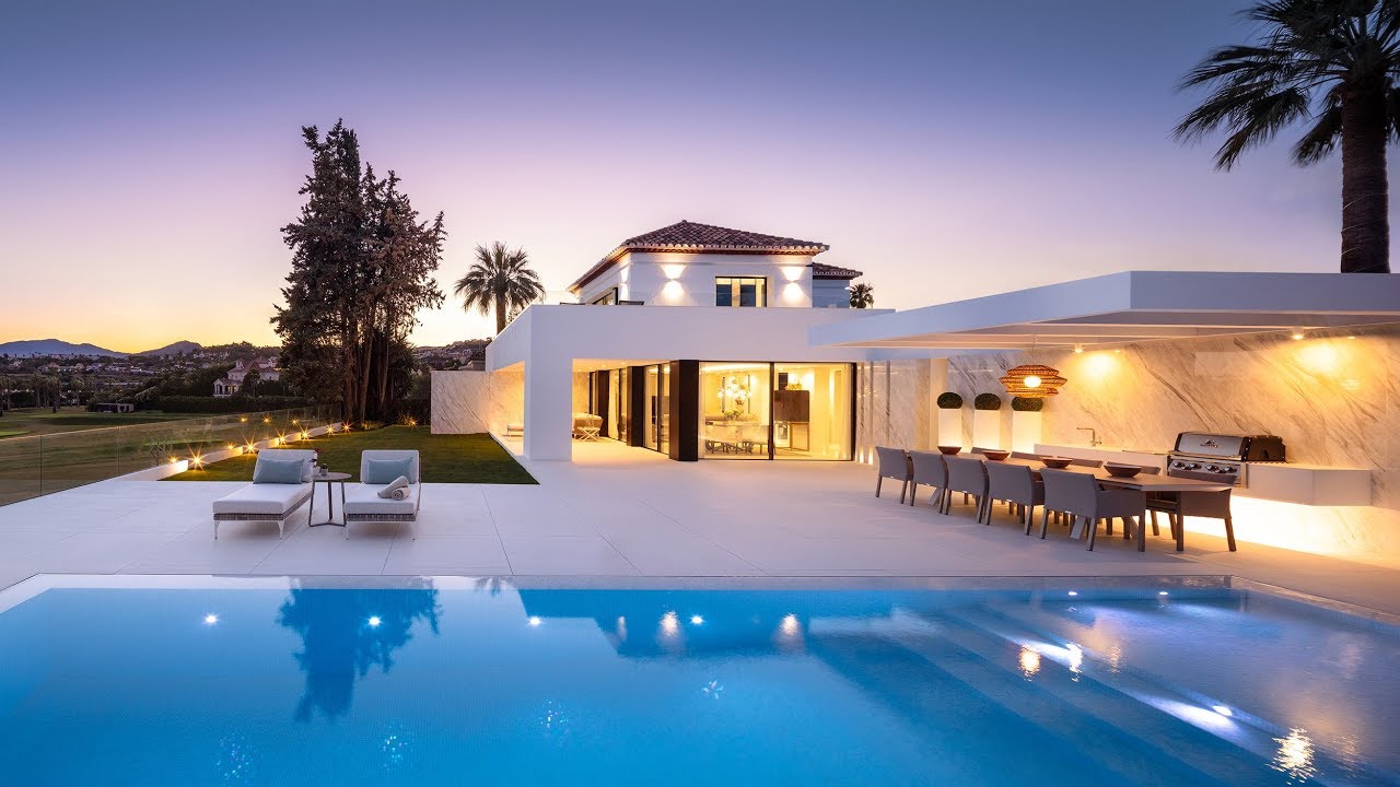 Frontline Golf Modern Villa in Los Naranjos Golf, Marbella, Spain | Drumelia