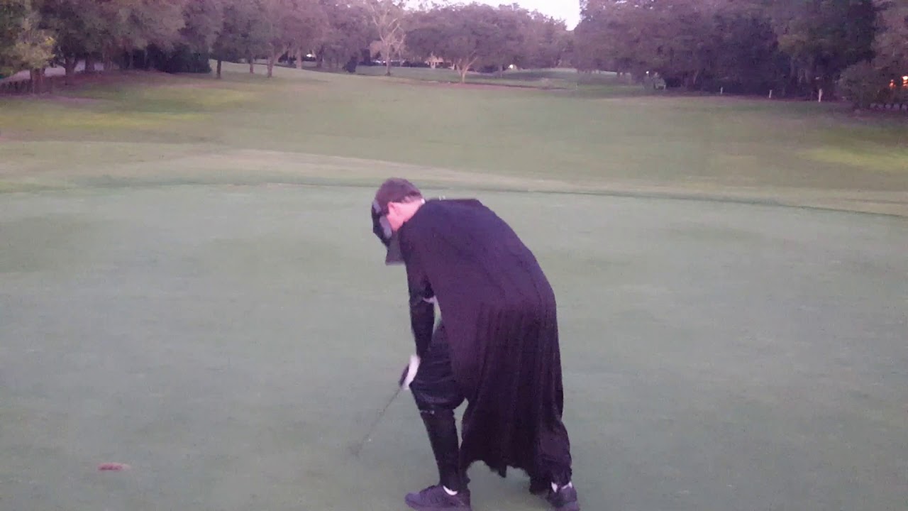 Darth Vader Golfing 4 putts explains proper golf etiquette