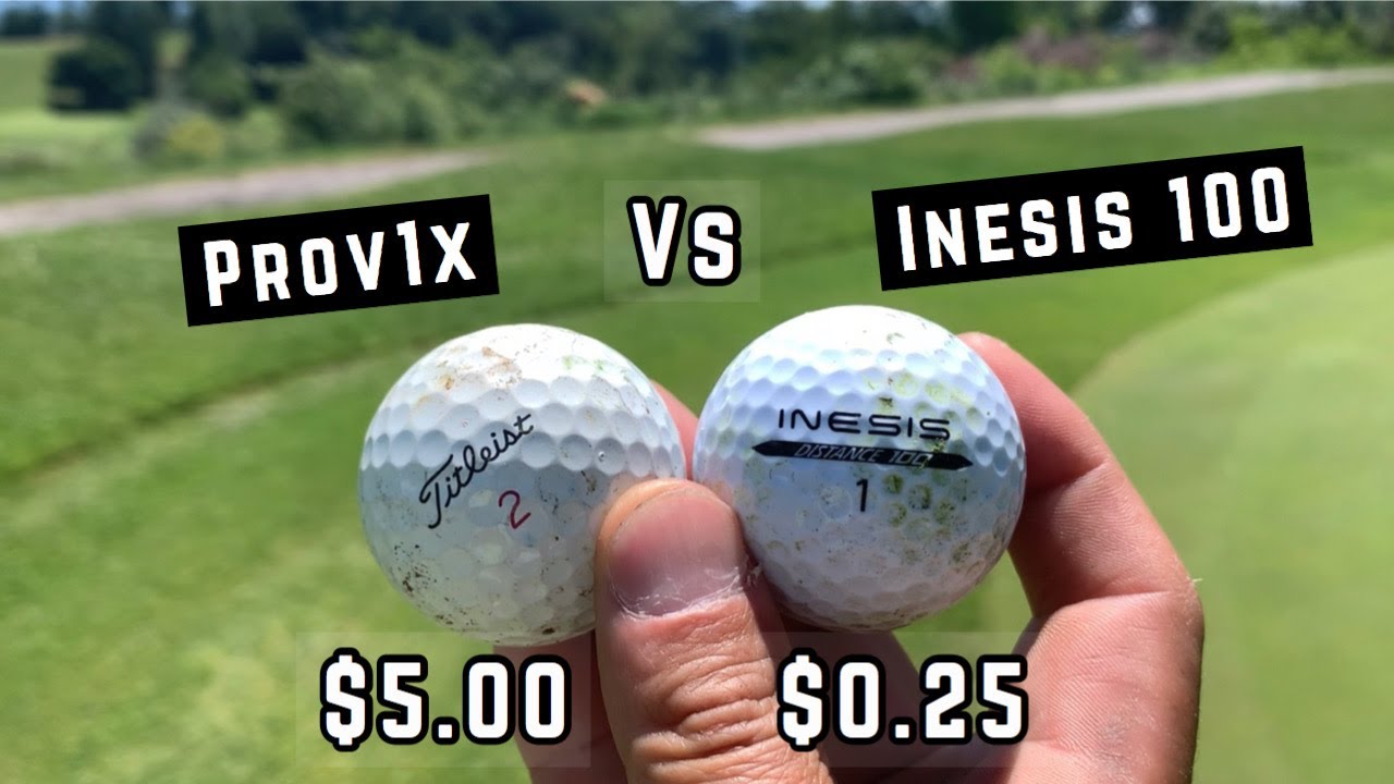 ProV1X vs INESIS distance 100 | Cheap vs Expensive Golf Ball