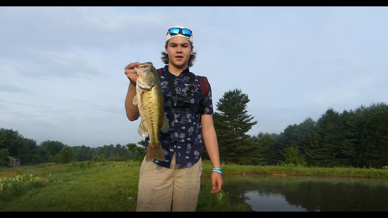 Catching BASS at ABANDONED Golf Course!