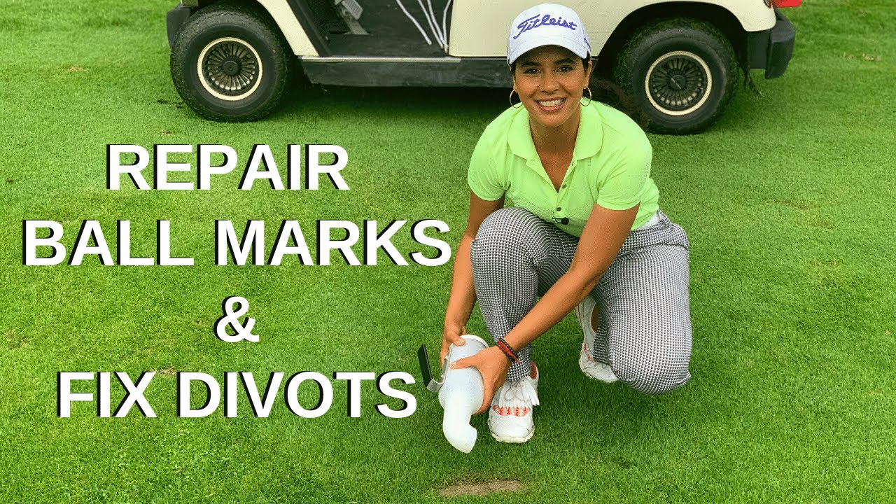 How to Repair Ball Mark and Fix A Divot // Golf Etiquette