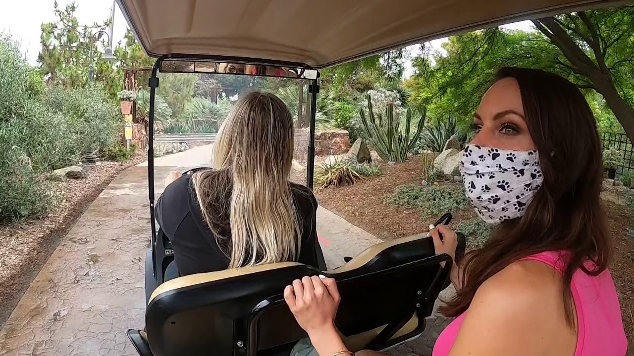 Golf cart tour of the San Diego Botanic Garden in Encinitas, CA