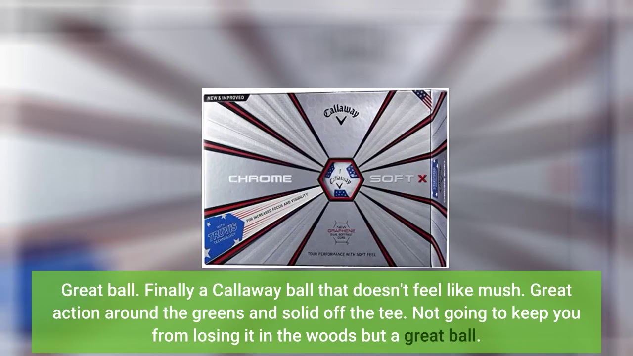 [Reviews] Callaway Golf Chrome Soft X Golf Balls, (One Dozen)