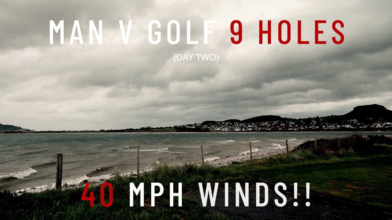 Links golf in 40 mph winds challenge!