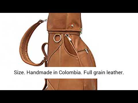 Piel Leather Deluxe 9in Golf Bag Saddle One Size-Review