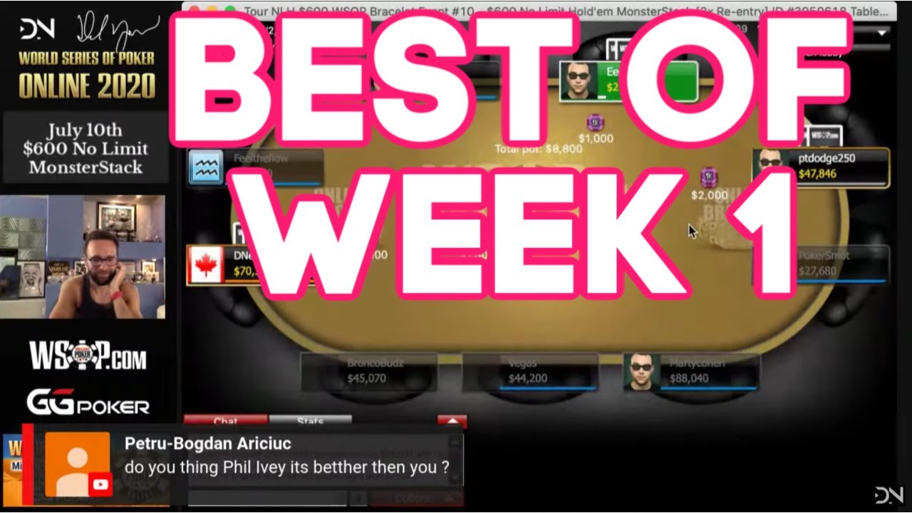 BEST of 2020 WSOP Online Week 1 – Top 5 Hand Breakdowns