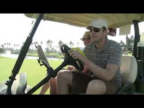 Joel McHale Wrecks Golf Cart