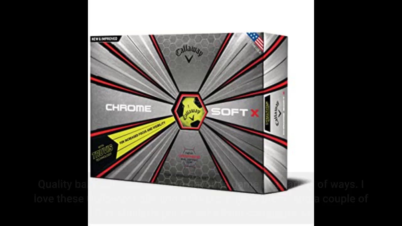 [See Reviews] Callaway Golf Chrome Soft X Truvis Golf Balls, (One Dozen)