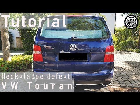 Heckklappe defekt, Heckklappe reparieren, VW Touran