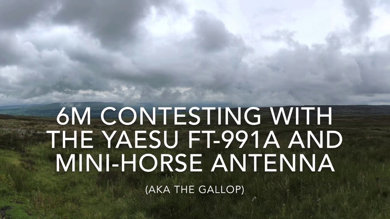 Amateur / Ham Radio 6m Contesting with the Yaesu FT-991A and Mini-Horse DIY Antenna