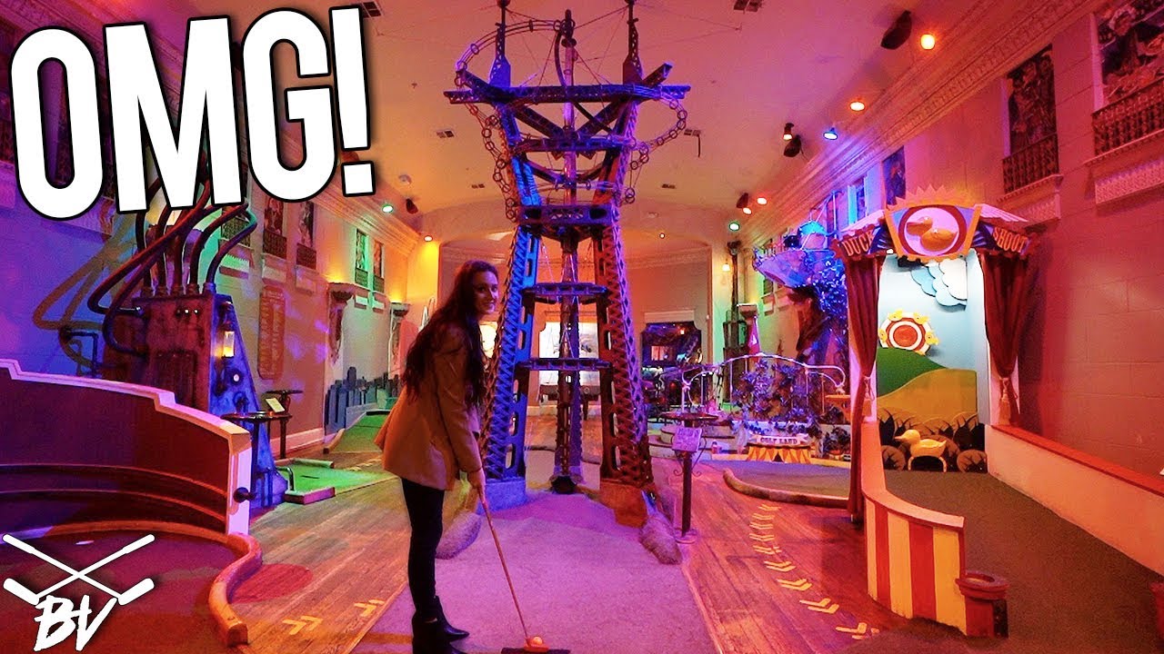 THE CRAZIEST MINI GOLF COURSE IN THE WORLD! – DOUBLE HOLE IN ONE AND INSANE ONE OF A KIND HOLES!