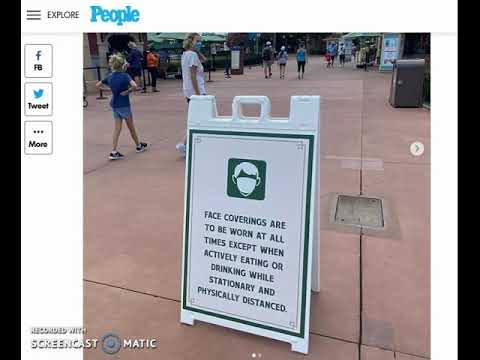 Disney World Bans Eating and Drinking While Walking