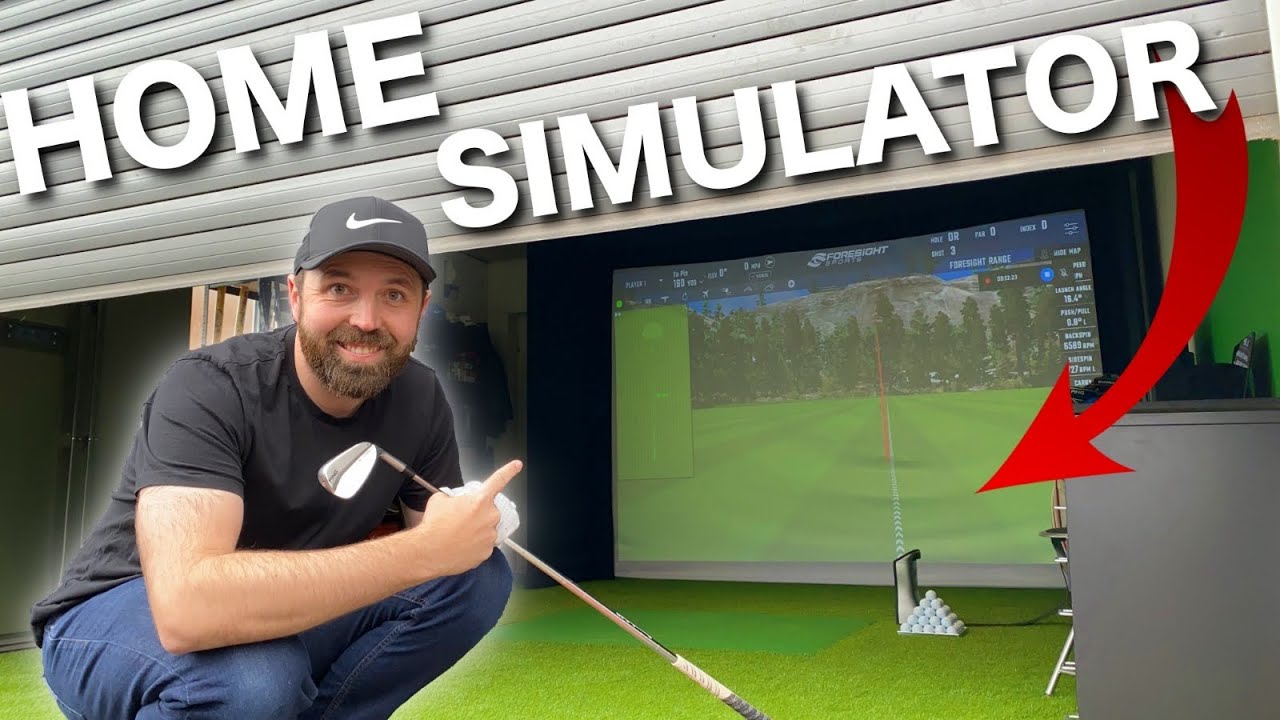 I built a golf simulator AT HOME!