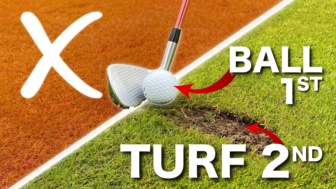 SIMPLE GOLF TIPS – HIT THE BALL THEN THE TURF