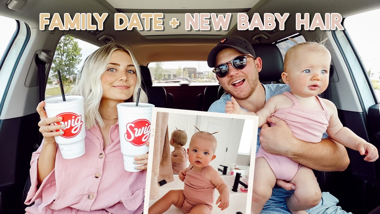 we went on a family date! golfing, car snacks + baby pigtails!!!!!