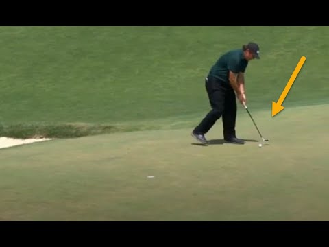 Did Phil Mickelson Break a Rule of Golf at the U.S. Open When He Hits at a Moving Ball When Putting?