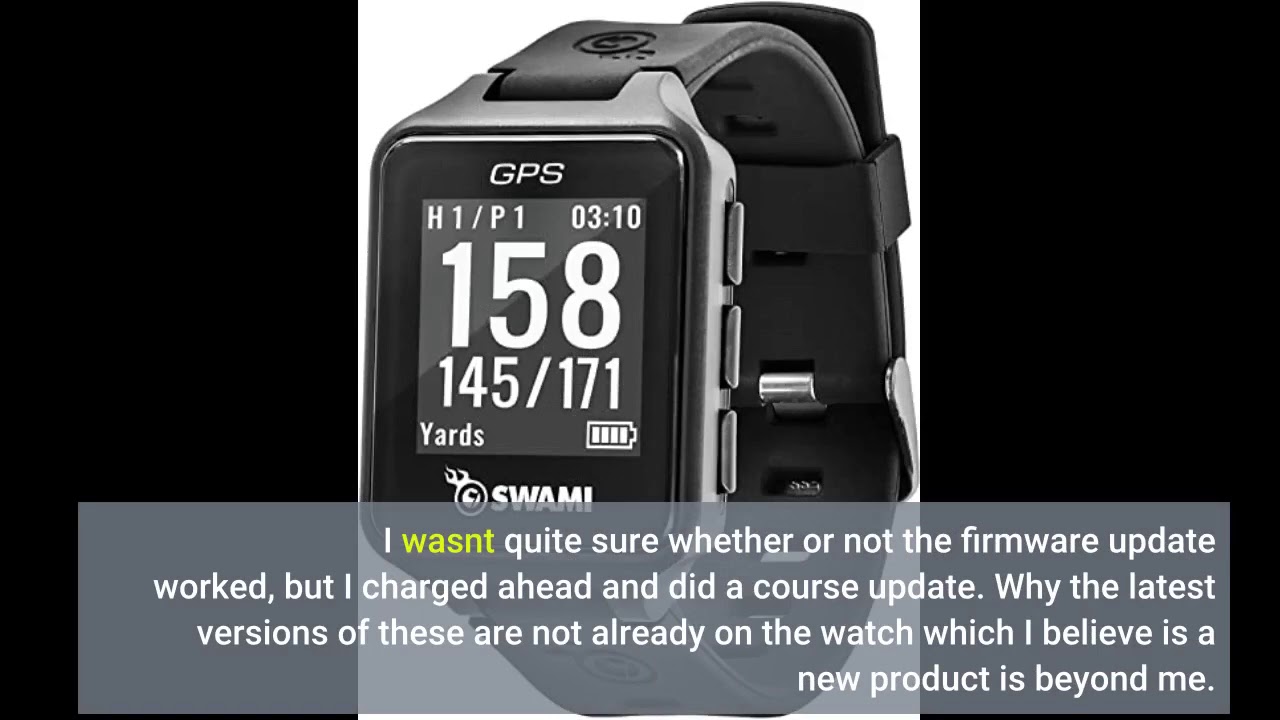 Best Reviewed! Izzo Golf Swami Watch Golf GPS