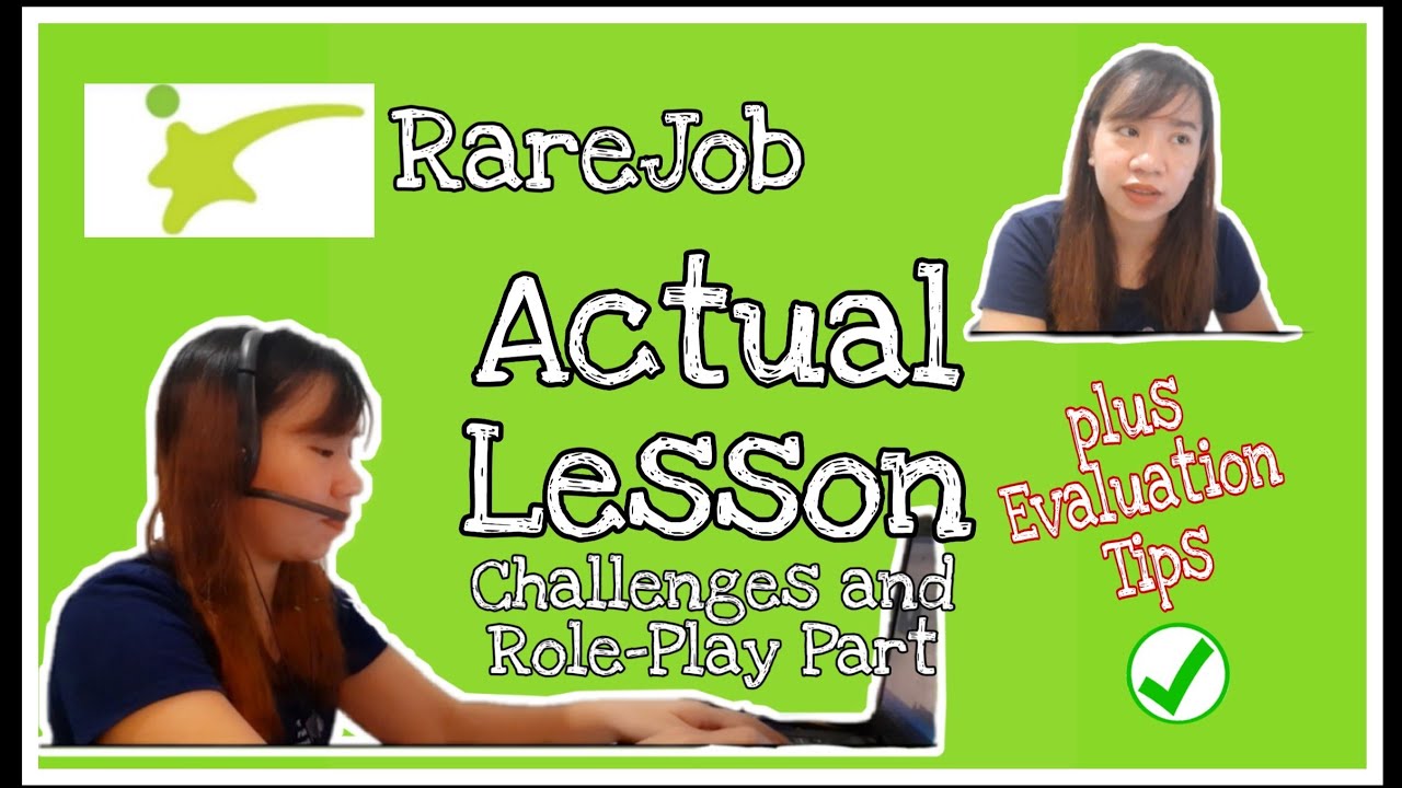 Actual RareJob Lesson (with evaluation tips) | Challenge and Role-Play Part | CJSsaem