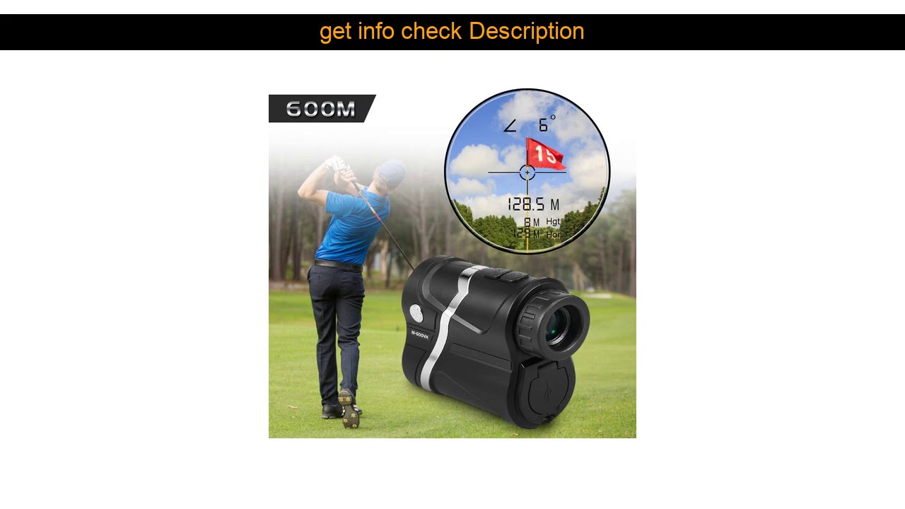 ☀️ USB Rechargeable Golf Rangefinder 600m Hunting Range Finder Distance Meter Angle Measuring Tool