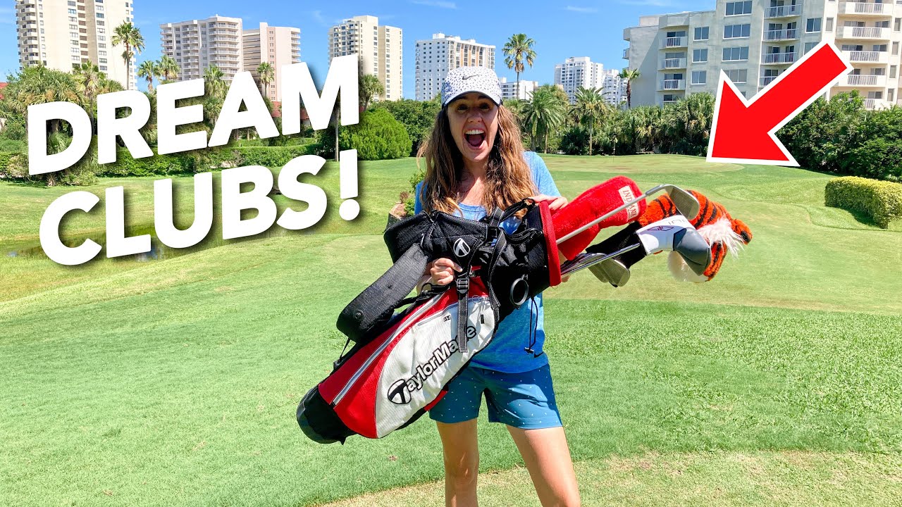 ASHLEY GETS NEW GOLF CLUBS AND SHOOTS HER BEST ROUND EVER!! (Epic Birthday Surprise!!)