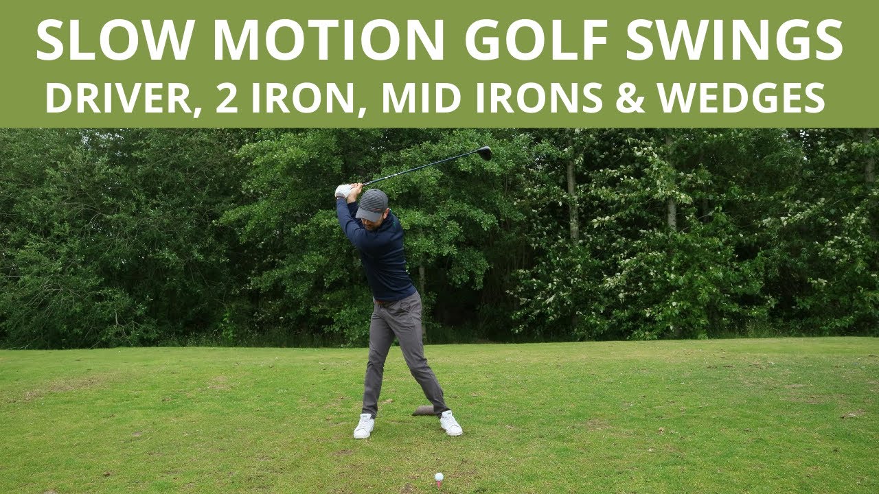 PROFESSIONAL GOLF SWINGS IN SLOW MOTION – Driver, 2 Iron, Mid Irons, Short Irons & Wedges