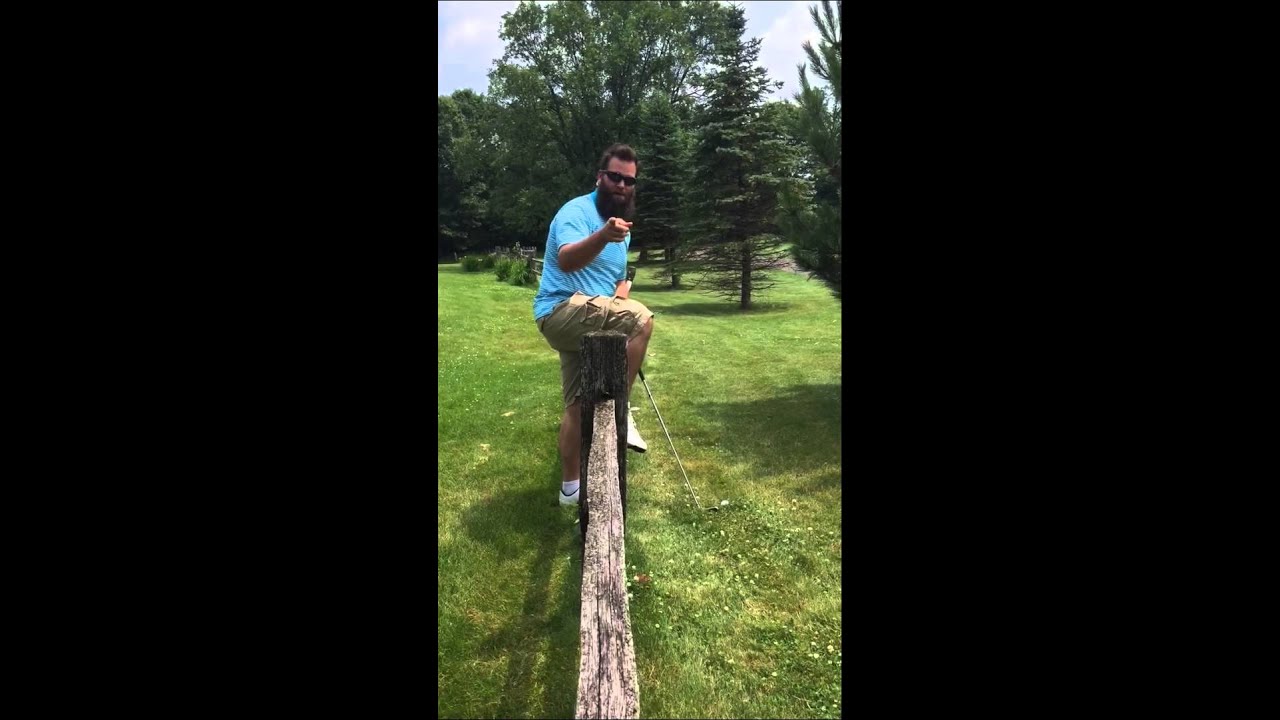 PGA Pro Tip #39: If your ball is against the fence, the beard power shall commence