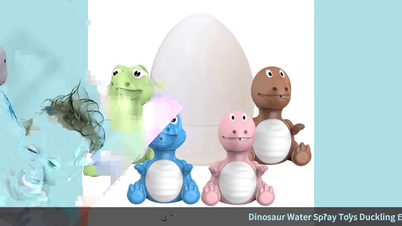 ☑Dinosaur Water Spray Toys Duckling Baby Sprinkling Dragon Egg Children