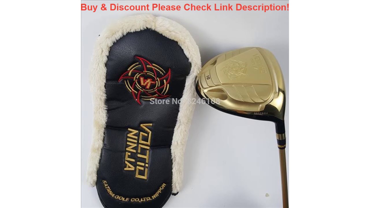 Review Golf driver KATANA NINJA 880HI Golf driver Golf club Gold or Black 9 or 10 loft Graphite sha