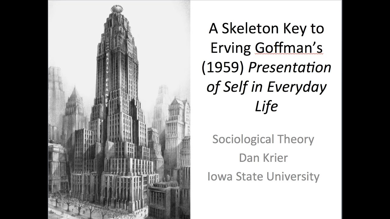 Sociological Theory: A Skeleton Key to Goffman's (1959) Presentation of Self in Everyday Life, Pt. 4